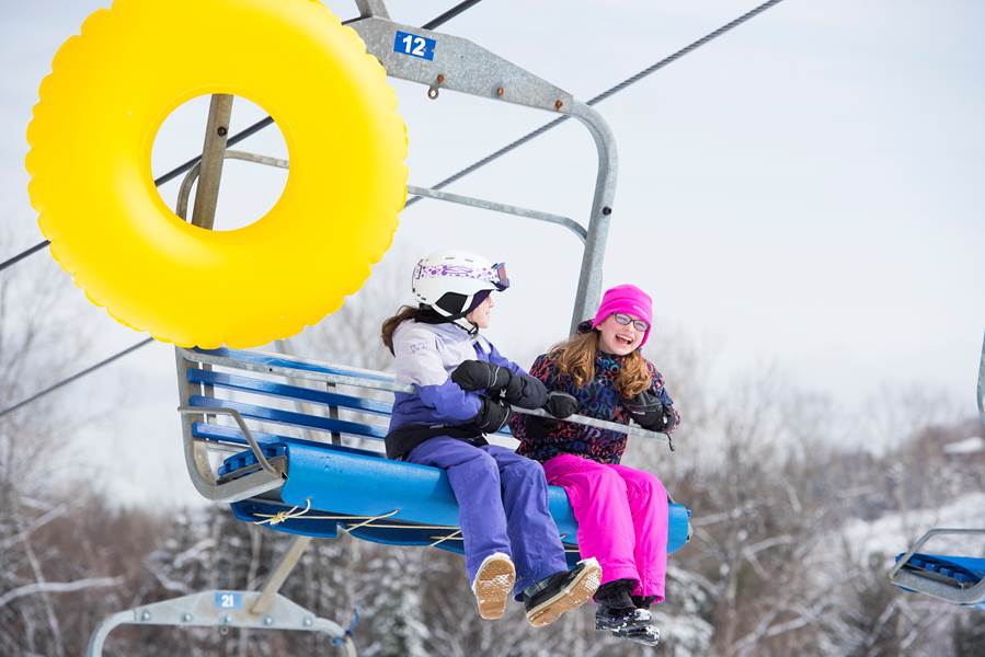 Our snow tubing chairlift