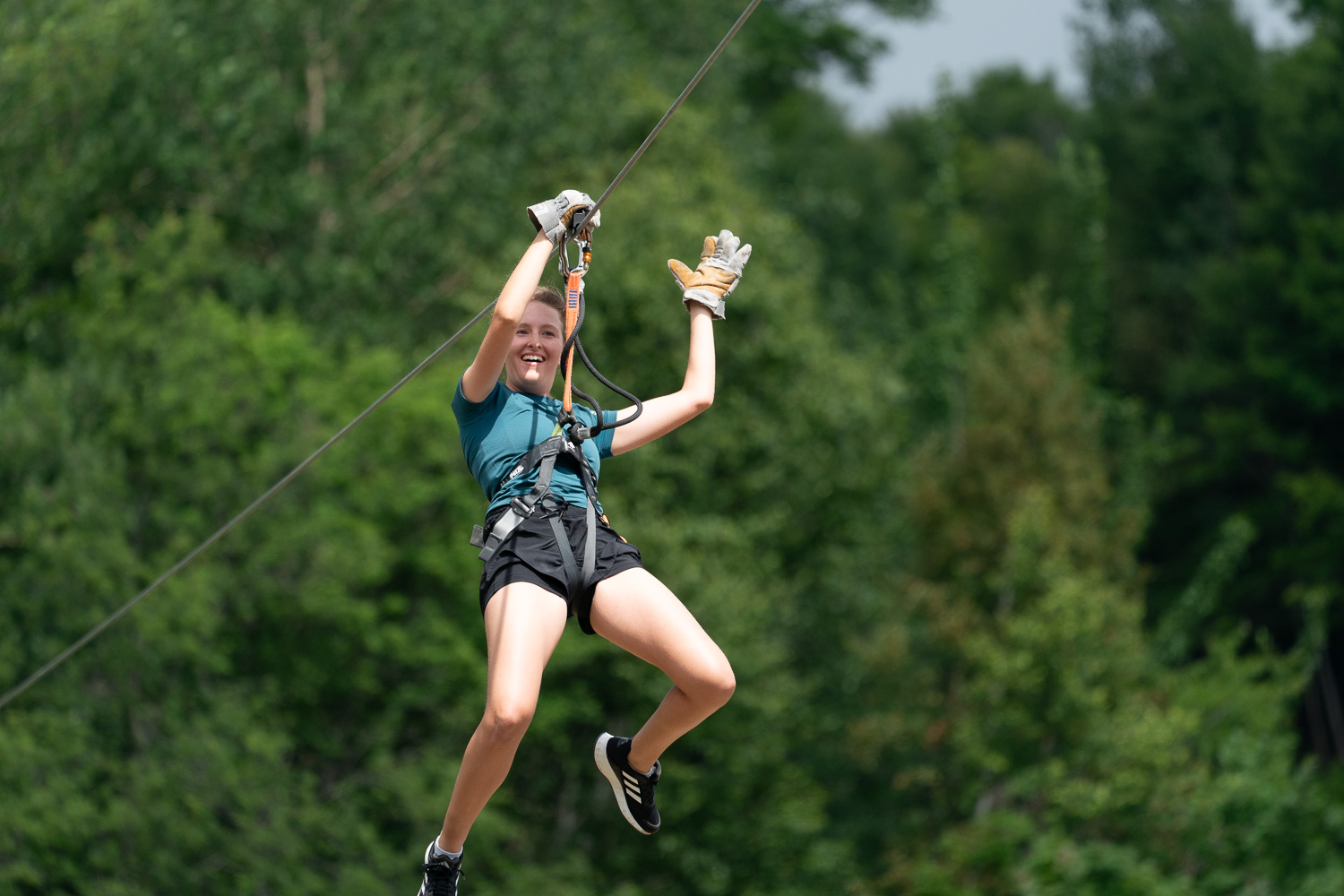 Sommet Morin Height Adulte Acro Nature Sport Activite Jour Soleil