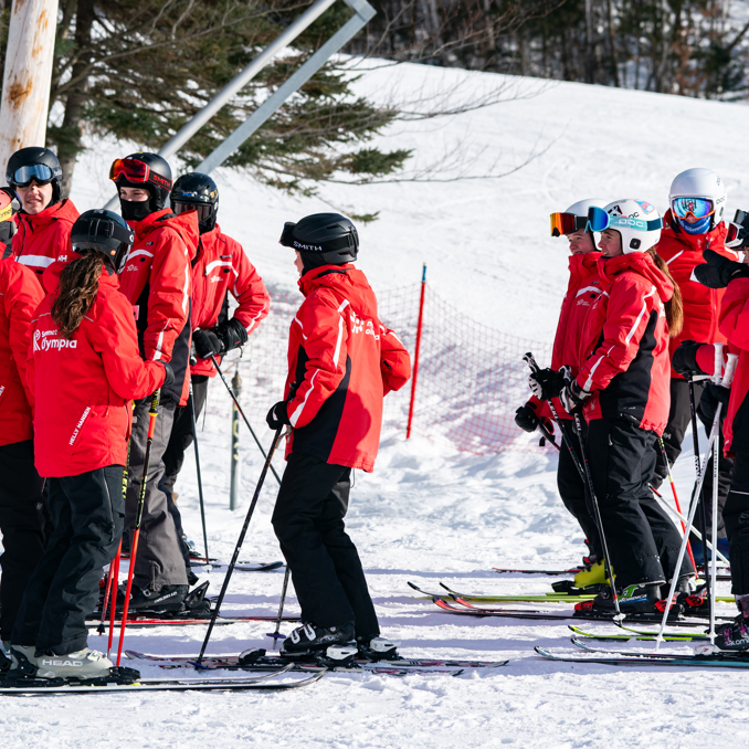 Sommet Olympia Ecole Glisse Pente Apprendre Ski
