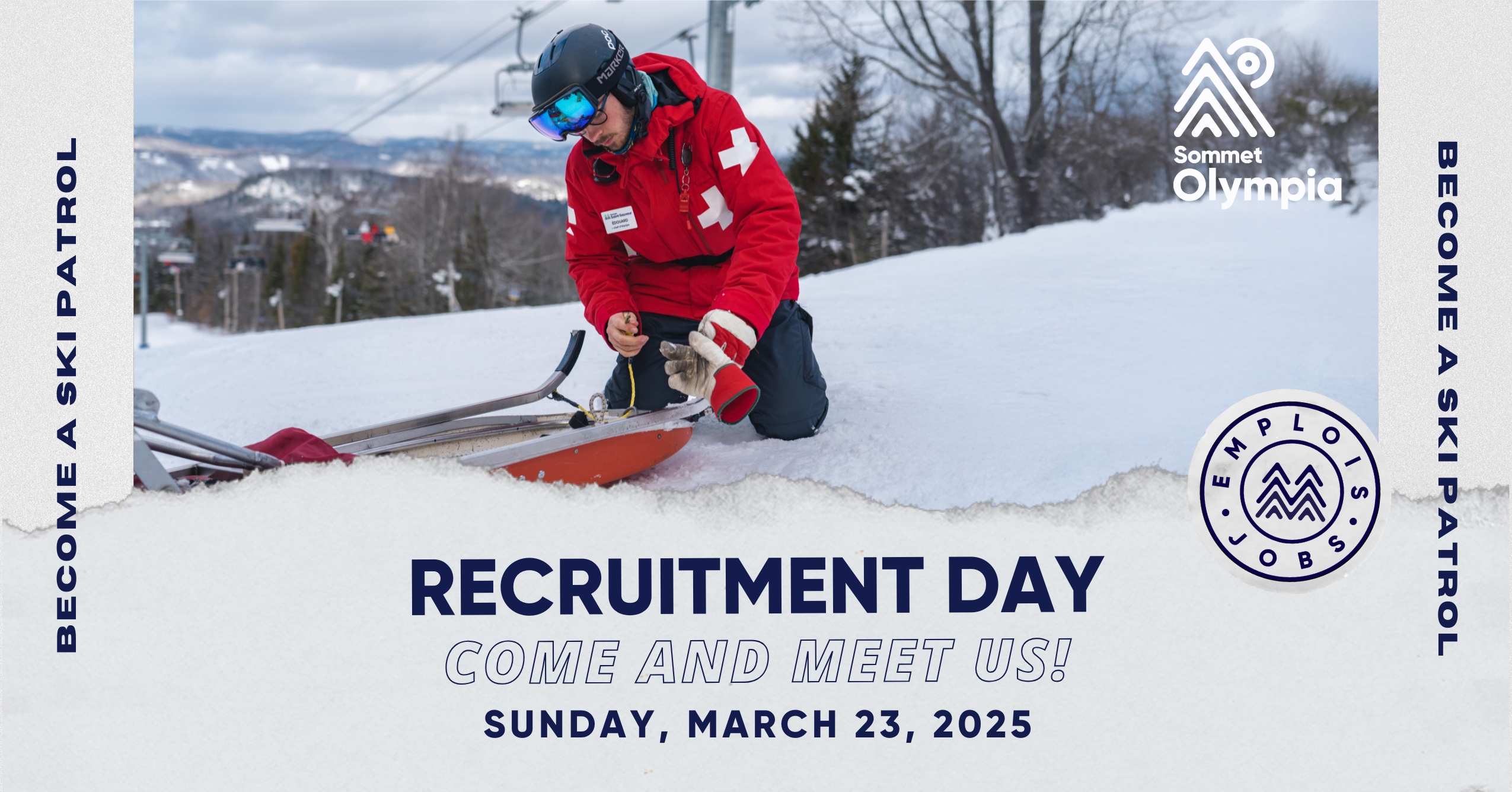 les Sommets Ski Patrol's Recruitment Day