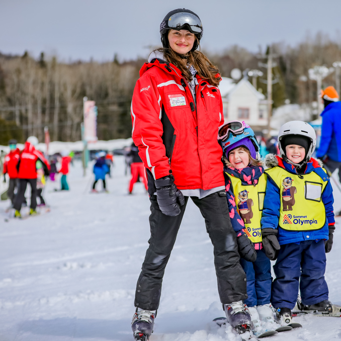 Sommets Olympia Ski Laurentides Hiver Zone Apprentissage Ecole Glisse Debutant