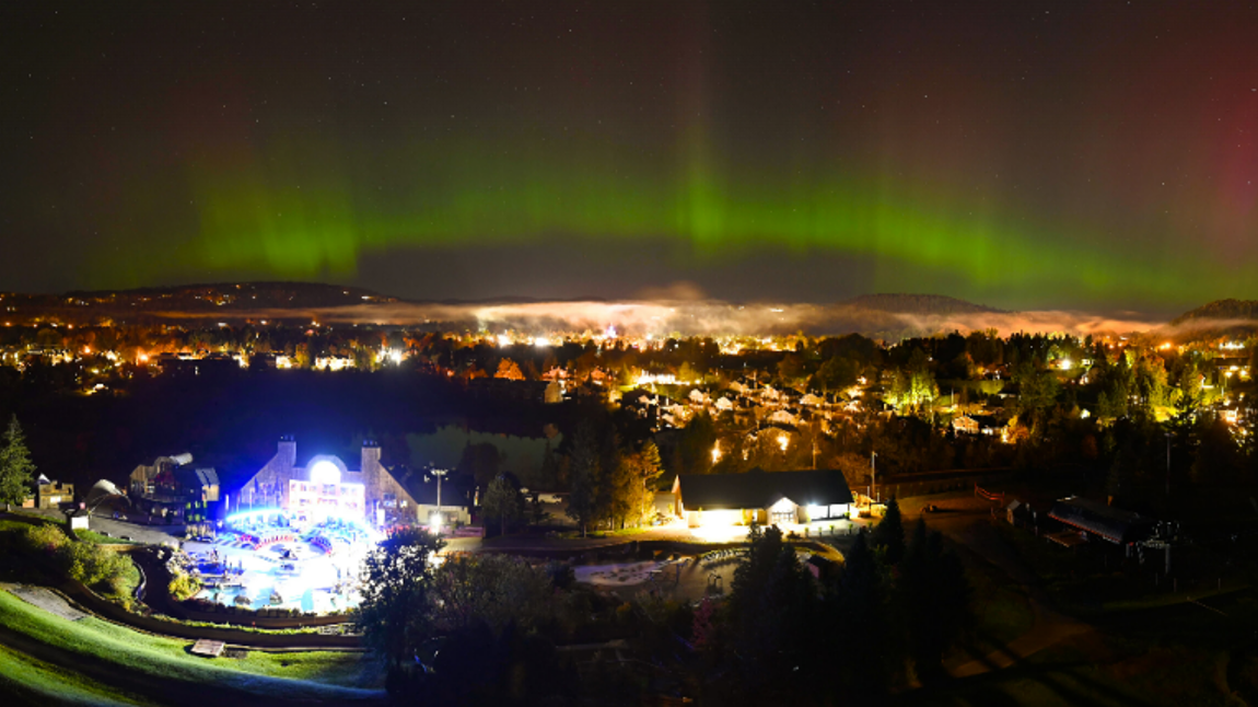 Nouvelles webcams et aurores boréales au Sommet Saint-Sauveur