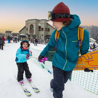 Sommets Olympia Ski Laurentides Hiver Famille Planche Debutant Ciel Apprendre