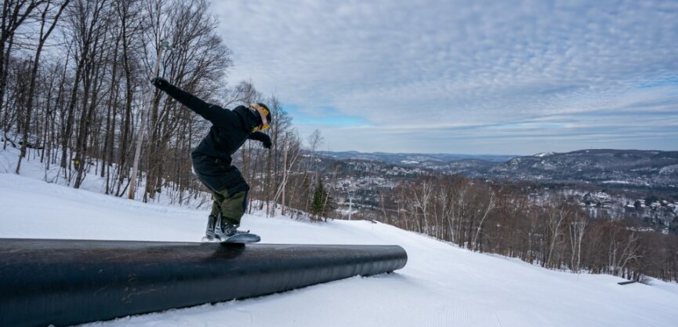 Sommet Saint Sauveur Versant Avila Snoprk Parc Neige Rail