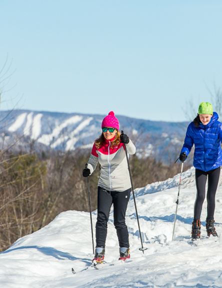 Cross-country skiing and snowshoeing