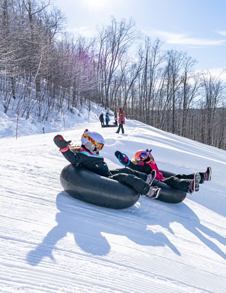 Glissades sur tube