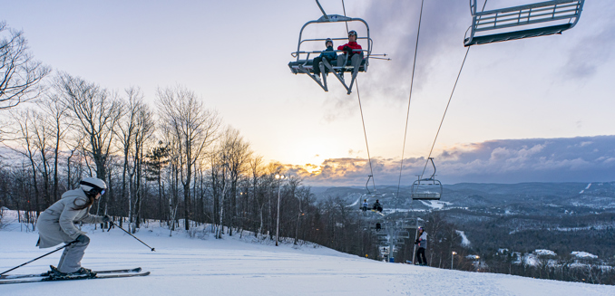 Sommets Olympia Ski Laurentides Hiver Abonnement Passe Soiree Remontee Temps