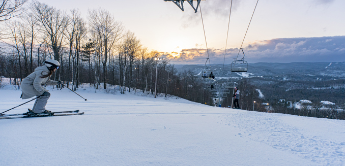 Sommets Olympia Ski Laurentides Hiver Abonnement Passe Soiree Remontee Temps